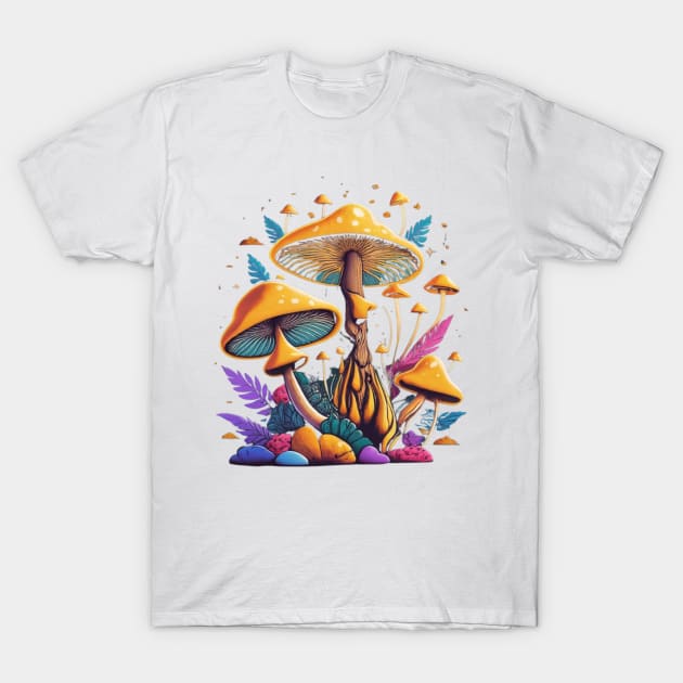 Mushrooms Bringing Joy T-Shirt by presstex.ua@gmail.com